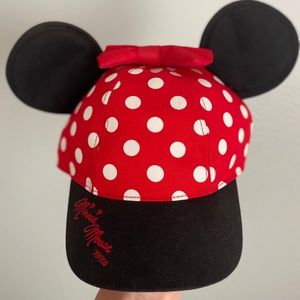 Minnie Mouse Polka Dot Baseball Cap Youth Size